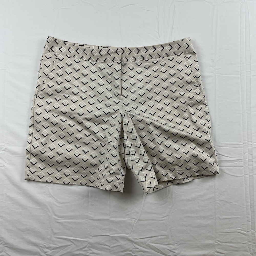 Izod Womens Shorts Size 8‎ Retro Geometric Print Y2K Preppy Golf Streetwear